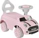 AIYAPLAY loopauto - antislip zitje - kunststofraderen - roze