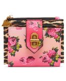 Betsey Johnson Luipaard Floral Bifold Portemonnee, Veelkleurig, Multi kleuren, One Size