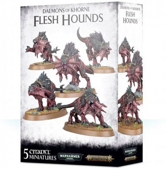 Games Workshop Age of Sigmar/Warhammer 40.000 - Daemons of Khorne Flesh Hounds