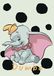 Disney Komar Disney muurschildering Dumbo Dots 50x70cm