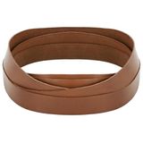 vidaXL - Leren riem - Bruin - 200 x 3,5 cm