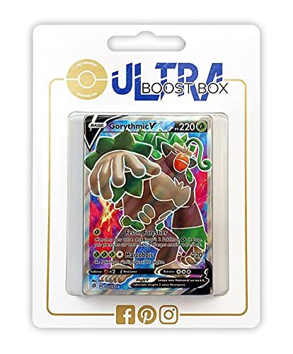 my-booster Gorythmic V 175/192 Full Art Ultraboost X zwaard en schild 2 rebellen - set met 10 Franse Pokémonkaarten