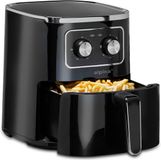 alpina Airfryer 4.5L - Heteluchtfriteuse 1-4 Personen - Air Fryer met Timer Functie - Instelbare Temperatuur 80 tot 200 Graden - Heteluchtoven 1400W