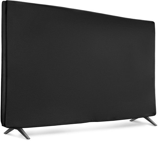 kwmobile tv hoes voor 40" TV cover - Beschermhoes voor televisie - Voor binnengebruik - Tegen vuil en stof - In zwart