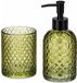 Berilo Zeeppomp / Zeepdispenser met Beker - Groen - Glas - 410 ml