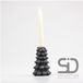 Season Inspired Decoration Bougeoir sapin de Noël 10x10x15 noir