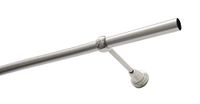 Gardinia Ally Gordijnstangen set met 1 rail Ø 19 mm roestvrij staal look 160 cm, metaal