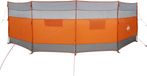 vidaXL Windscherm camping waterdicht 510x153 cm grijs en oranje