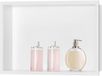 Sunrik Douche murale, Acier inoxydable, Étagère simple, 30 x 45 x 10CM, Blanc mat