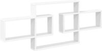 vidaXL Wandplank Wit 130 x 10 x 50 cm Bewerkt hout