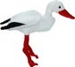 Cornelissen Pluche knuffel dieren Ooievaar vogel 22 cm - Speelgoed geboorte knuffels - multi