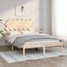 Maison Exclusive - Cadre de lit, 135 x 190 cm, double, bois massif