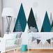 Ambiance Sticker Muursticker Kinderkamer Scandinavisch Berglandschap 60x90cm