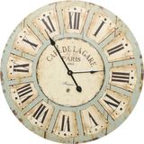 vidaXL Wandklok 60 cm MDF Meerkleurig