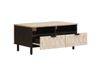 Maison Exclusive - Table basse avec tiroirs, blanc, 80 x 54 x 40 cm, manguier massif