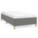 vidaXL Cadre de lit 90x190 cm Tissu Gris foncé