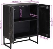 vidaXL Dressoir Zwart 55 x 30 x 70 cm