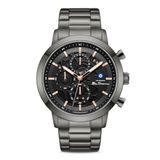 Ben Sherman Nottingham Zwart Roestvrij Staal Quartz Chronograaf Horloge voor Mannen