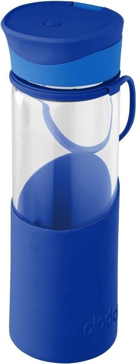 Aladdin Enjoy Waterfles - Glas - 500 ml - Blauw