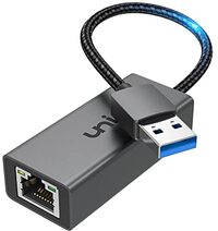 U-N-I USB Ethernet-adapter, 3.0 netwerkadapter USB LAN-adapter USB RJ45 1000Mbps, compatibel met MacBook, Surface Book en nog veel meer