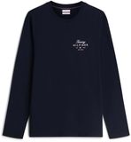 Tommy Hilfiger Script Stack Ls Regu T-Shirt - Lichtblauw - XL