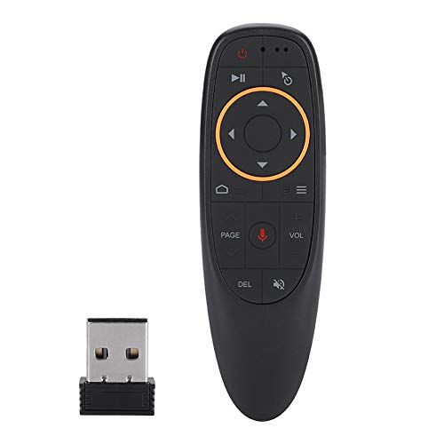 Be Winner 2.4G Draadloze Afstandsbediening, 17-toetsen Draadloze Voice Air Mouse Toetsenbord Afstandsbediening voor Smart TV/Android TV Set-Top Boxes/PC, Ingebouwde 6-assige Gyroscoop