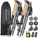 KESSER® Wandelstokken - opvouwbare trekkingstokken carbon - kurken greep - verstelbaar 115-135 cm