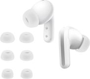 kwmobile 6x cover voor in-ear oortjes geschikt voor Xiaomi Redmi Buds 5 - Vervangende oordopjes van siliconen in wit - 3 maten