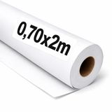 OFITURIA Wit kraftpapier, rol 0,70 x 2 m, 1 rol, verpakkings- en cadeaupapier, knutsel- en naaipatroon, robuust en gemakkelijk te snijden