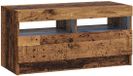 vidaXL - LED - tv-meubel - Oud - hout - Bewerkt - hout