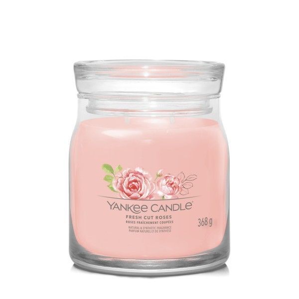 Yankee Candle Fresh Cut Roses Cylinder Candle - Pink - 50 Hours