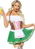 Leg Avenue Gretchen Oktoberfest Jurk Dames S Bruin