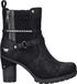 Mustang Dames Biker Boots Zwart Imitatieleer Maat 36