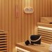 vidaXL Sauna Accessoire Set 4 stuks Zwart Aluminium en Massief Pijnhout