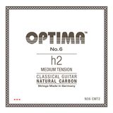 Klassieke Optima Klassieke gitaarsnaren nr. 6 Special Silver enkele snaar H/B2 Carbon medium NO6.CMT2