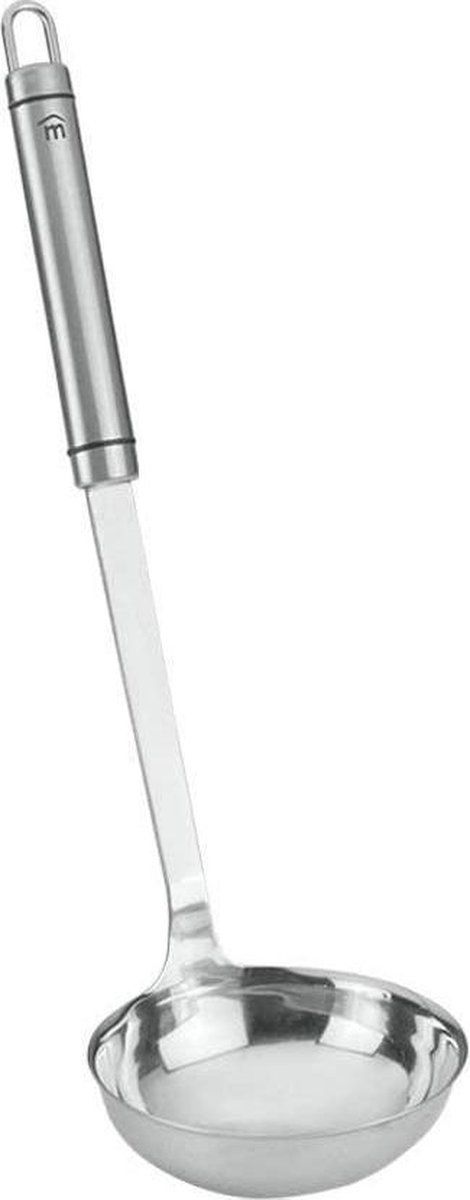Metaltex soeplepel Victoria 33 x 9,5 cm RVS zilver