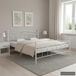 Maison Exclusive - Cadre de lit blanc métal 200x200 cm