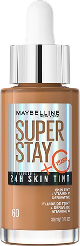 Maybelline New York Foundation Super Stay 24H Skin Tint 60 Caramel, 30 ml