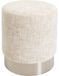 Kruk Berry High, zilver/beige, diameter 39 cm, zit hoogte 47 cm, modern design