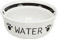 Trixie Drinkbak Hond Water Keramiek Wit/Zwart 2,6 ltr 25 cm
