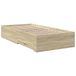 vidaXL Bedframe met lades, bewerkt hout, sonoma eikenkleurig, 180x200 cm
