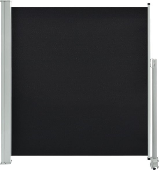 vidaXL Zijluifel uittrekbaar 140x300 cm zwart