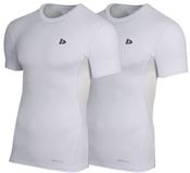 Donnay 2-Pack Baselayer Shortsleeve Thermo/Sportshirt Heren Wit (001) Maat 3XL