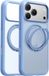TORRAS Hoesje Geschikt voor Apple iPhone 18 Pro - UPro Ostand O1 Guardian - Compatibel met MagSafe / Qi2 - Back Cover met Magneet - 360° Draaibare Ring Standaard - Blauw
