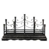 Clayre & Eef zwarte kandelaar 79*18*46 cm 5y0952