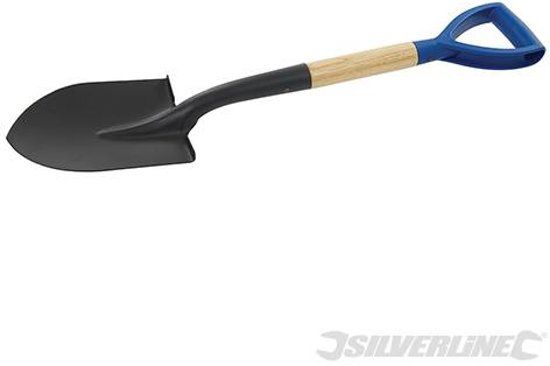 Silverline Mini spade met ronde kop en houten schacht 700 mm