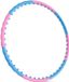 Hop-Sport Hula Hoop Adultes avec 48 boutons de massage et aimants - Hoola Hoop pour perdre du poids - entraîneur abdominal avec 8 sections réglables, diamètre 103cm