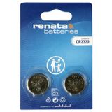 Renata Knoopcel batterijen - CR2320 - Lithium - 3V - 2 stuks