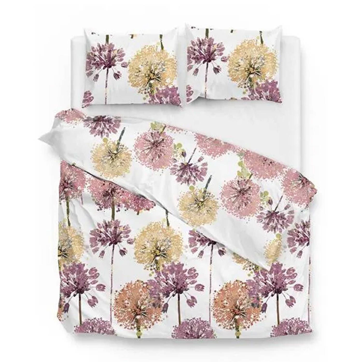 Zo!Home Maaike Dekbedovertrek - Roze - 200x200/220 cm - Katoen