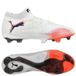PUMA Future 8 Ultimate FG Untamed - Blanc/Noir/Rouge éclatant - Herbe naturelle (FG), pointure 46½